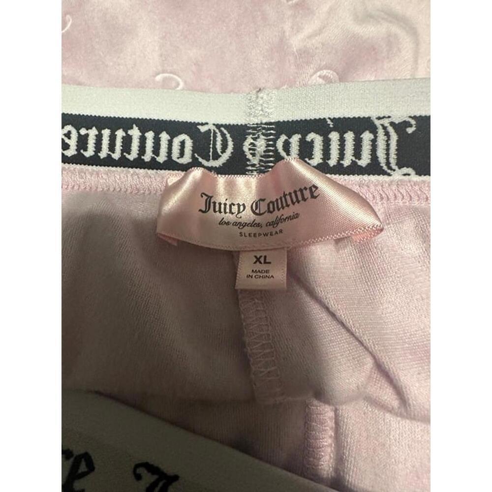Juicy Couture Pink Velour Sleep Shorts XL - Picture 2 of 2